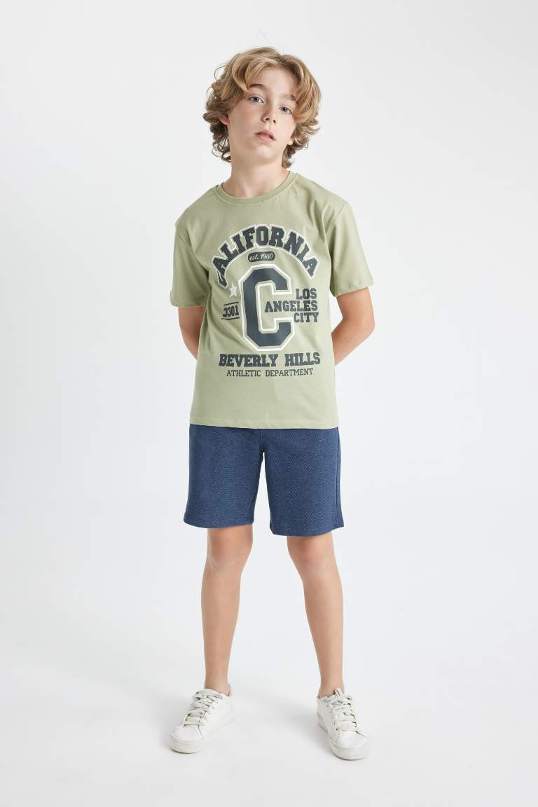 Boy Crew Neck Printed Short Sleeve T-Shirt