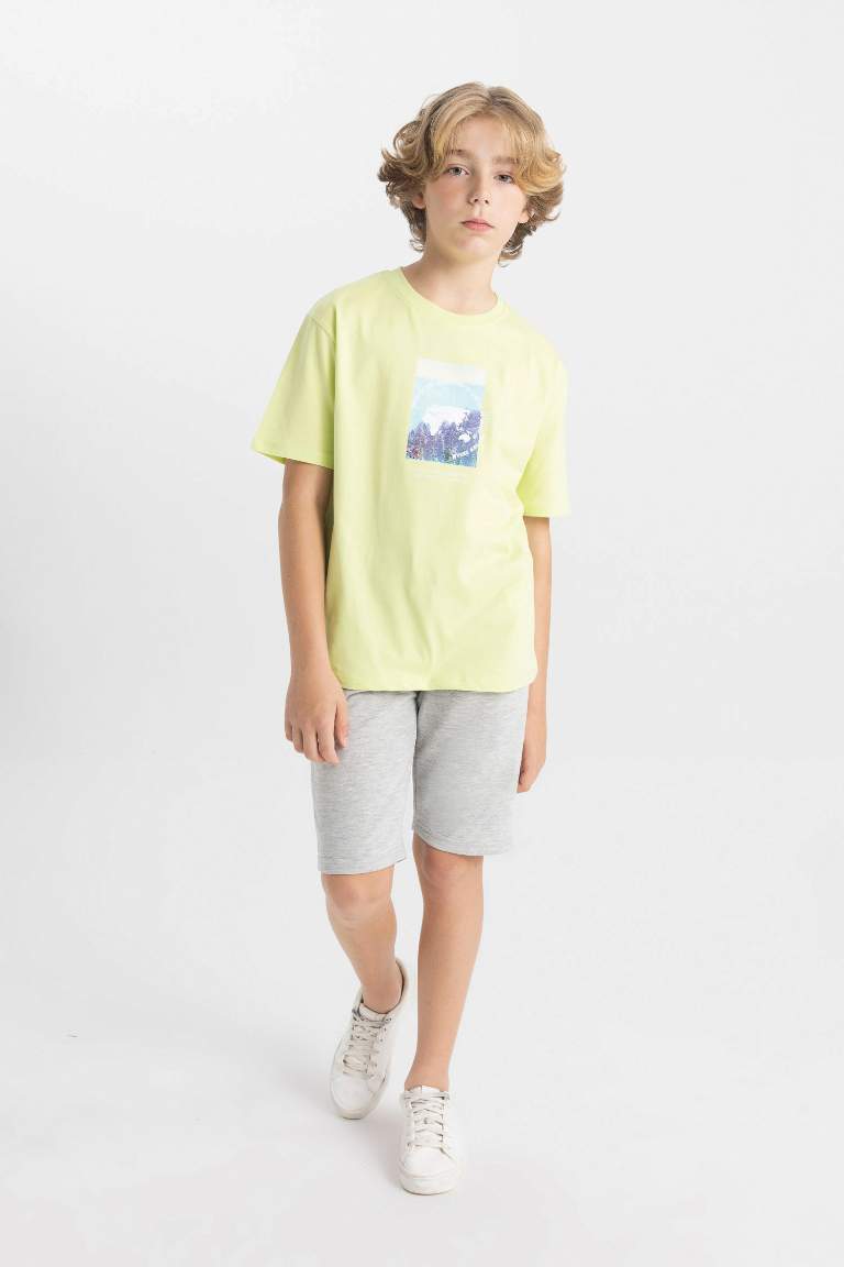 Boy Crew Neck Printed Short Sleeve T-Shirt