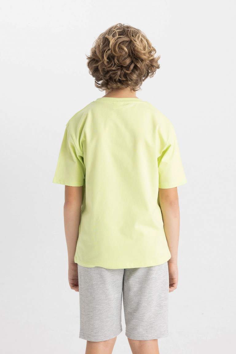 Boy Crew Neck Printed Short Sleeve T-Shirt