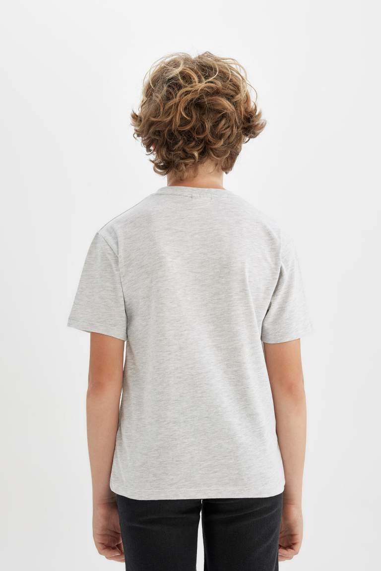 Boy Crew Neck Printed Short Sleeve T-Shirt