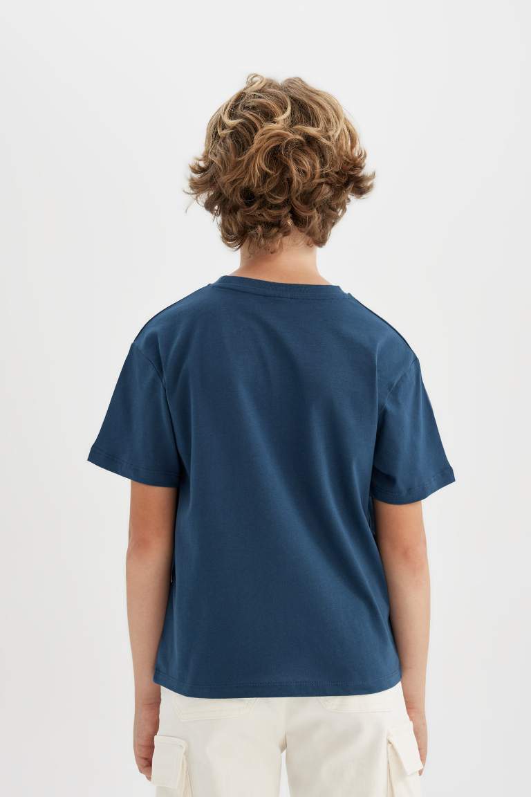 Boy Crew Neck Printed Short Sleeve T-Shirt