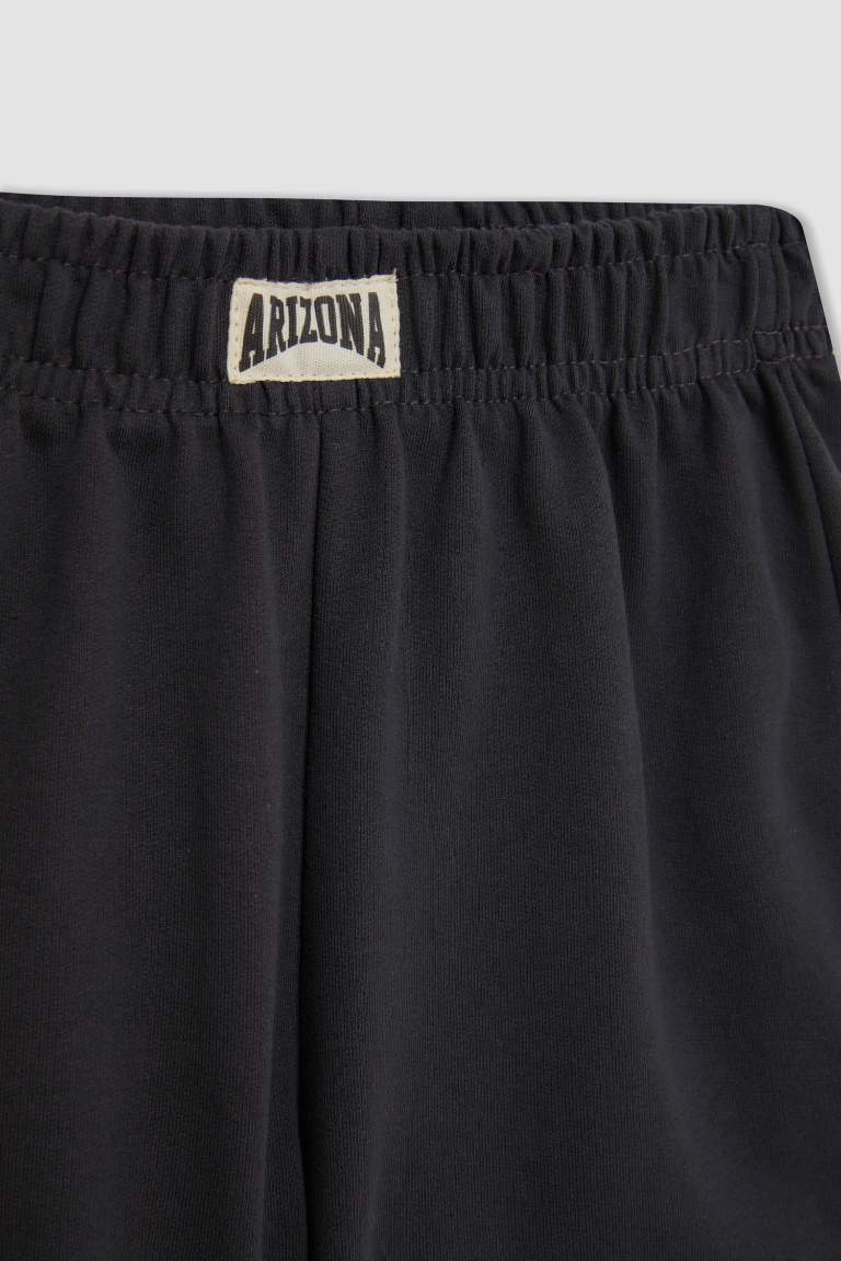 Girl Woven Labeled Shorts