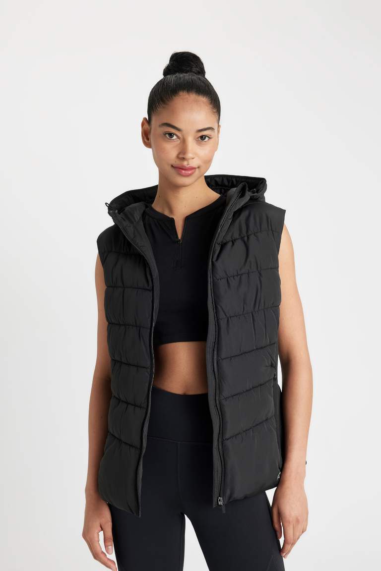 DeFactoFit Waterproof Slim Fit Sports Puffer Vest