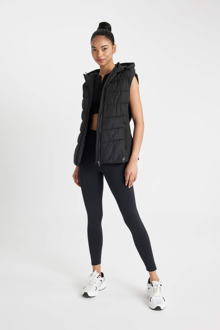 DeFactoFit Waterproof Slim Fit Sports Puffer Vest