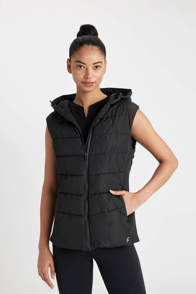 DeFactoFit Waterproof Slim Fit Sports Puffer Vest