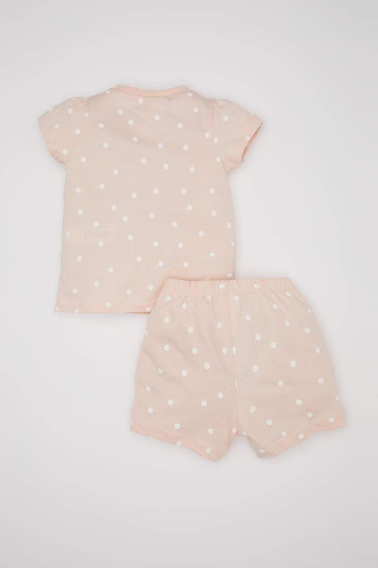 Baby Girl Polka Dot Cotton 2 Piece Pajama Set