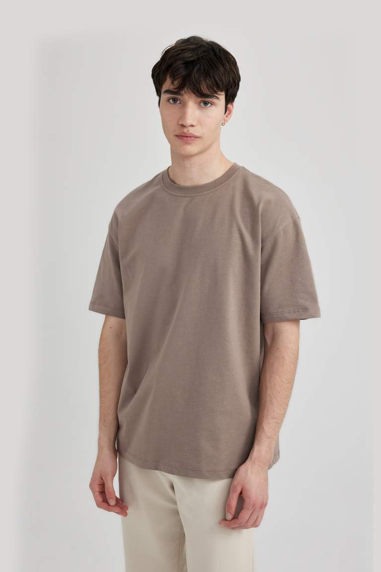 Boxy Fit Crew Neck T-Shirt