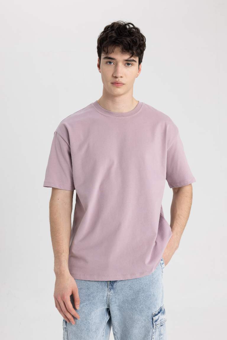 Boxy Fit Crew Neck T-Shirt