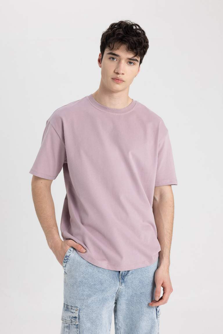 Boxy Fit Crew Neck T-Shirt