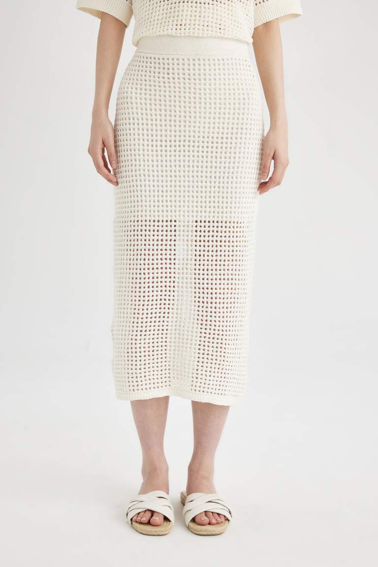 Knitwear Midi Skirt