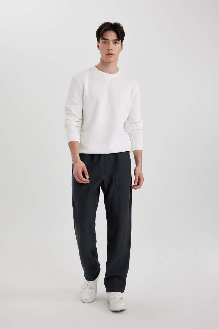 Oversize Fit Regular Hem With Pockets Sweatpants