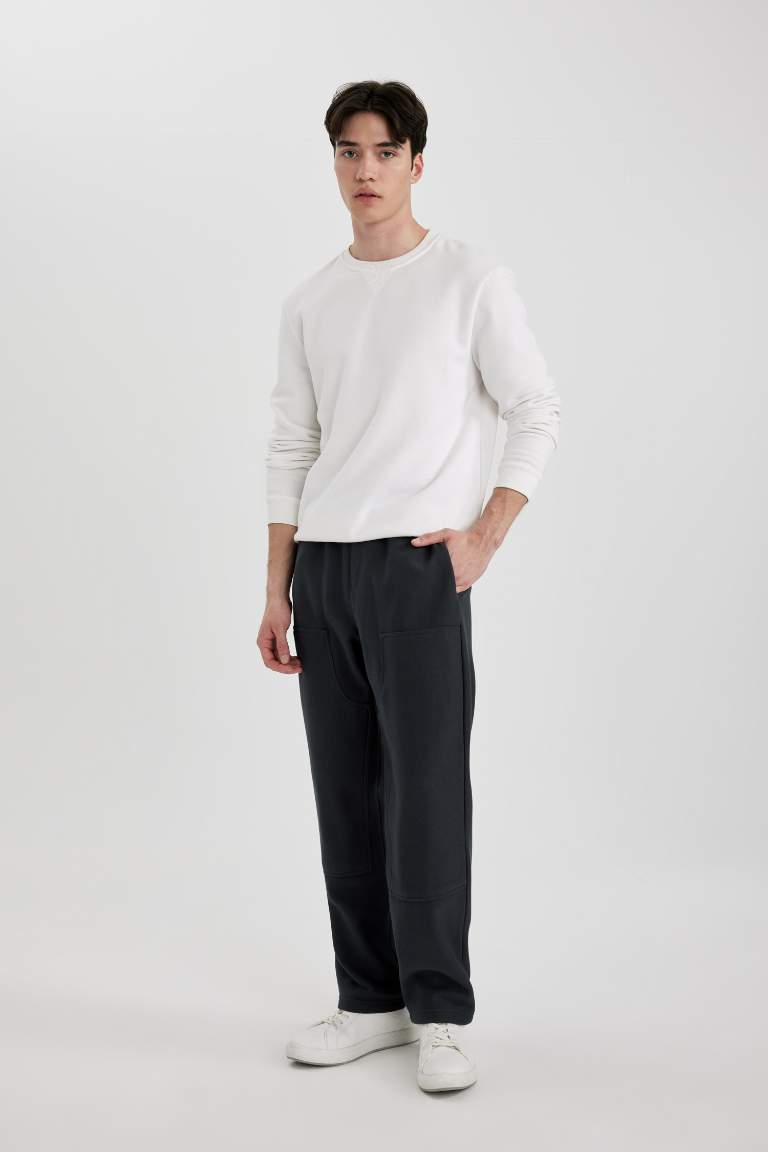 Oversize Fit Regular Hem With Pockets Sweatpants