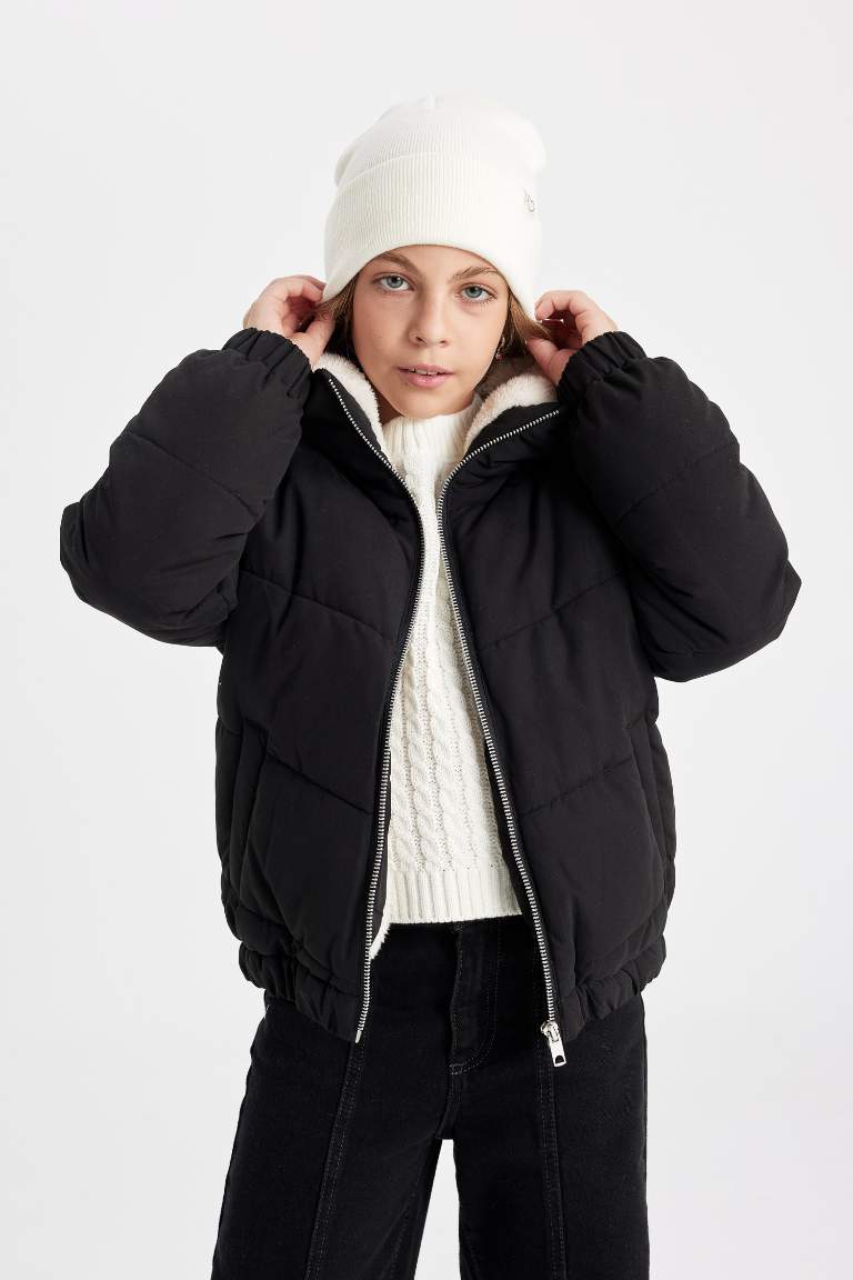 Girl Plush Puffer Jacket