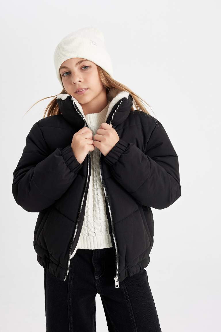 Girl Plush Puffer Jacket