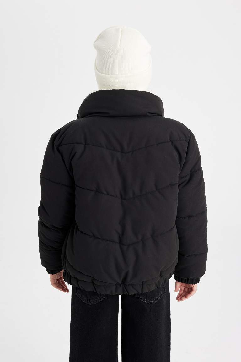 Girl Plush Puffer Jacket