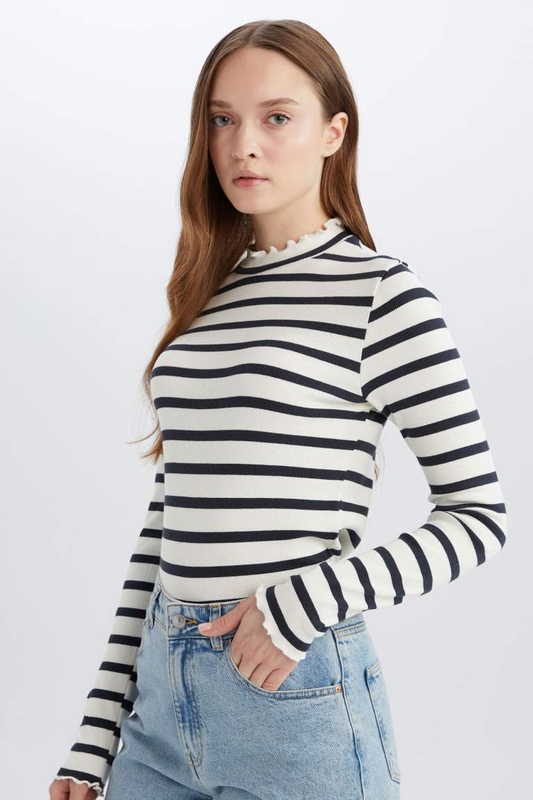 Camisole Crew Neck Long Sleeve Tunic