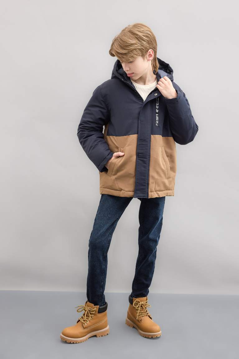 Boy Hooded Waterproof Puffer Jacket