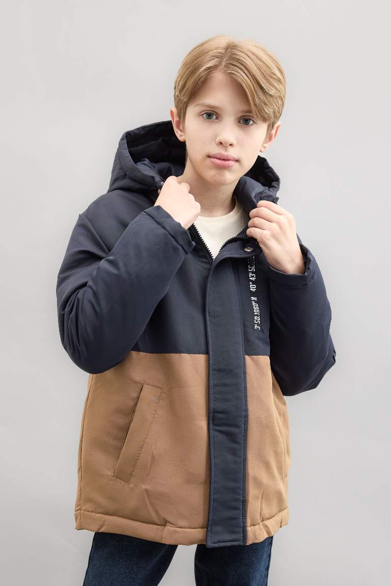 Boy Hooded Waterproof Puffer Jacket