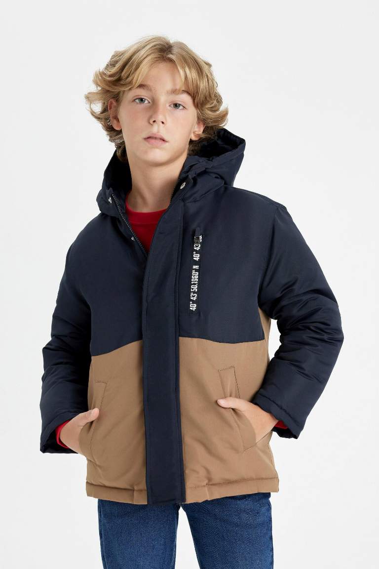 Boy Hooded Waterproof Puffer Jacket