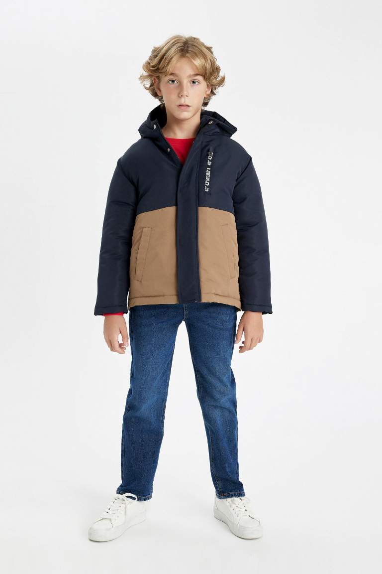 Boy Hooded Waterproof Puffer Jacket