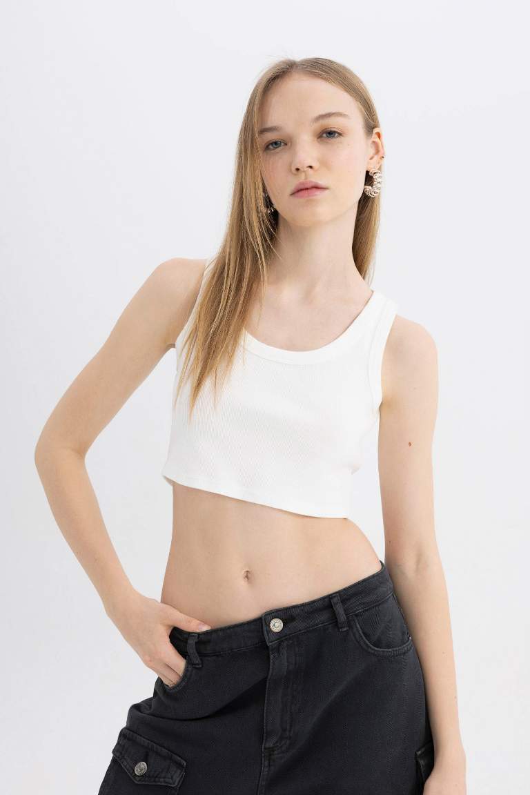 Ribbed Camisole Crop Top