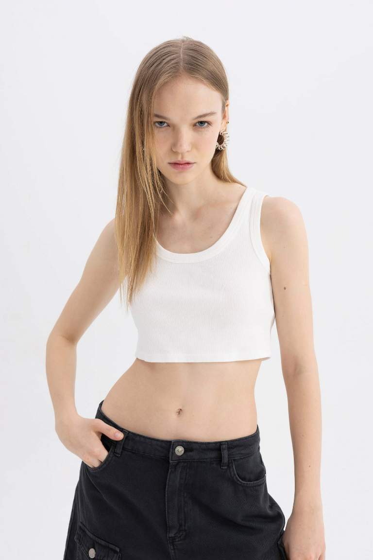 Ribbed Camisole Crop Top