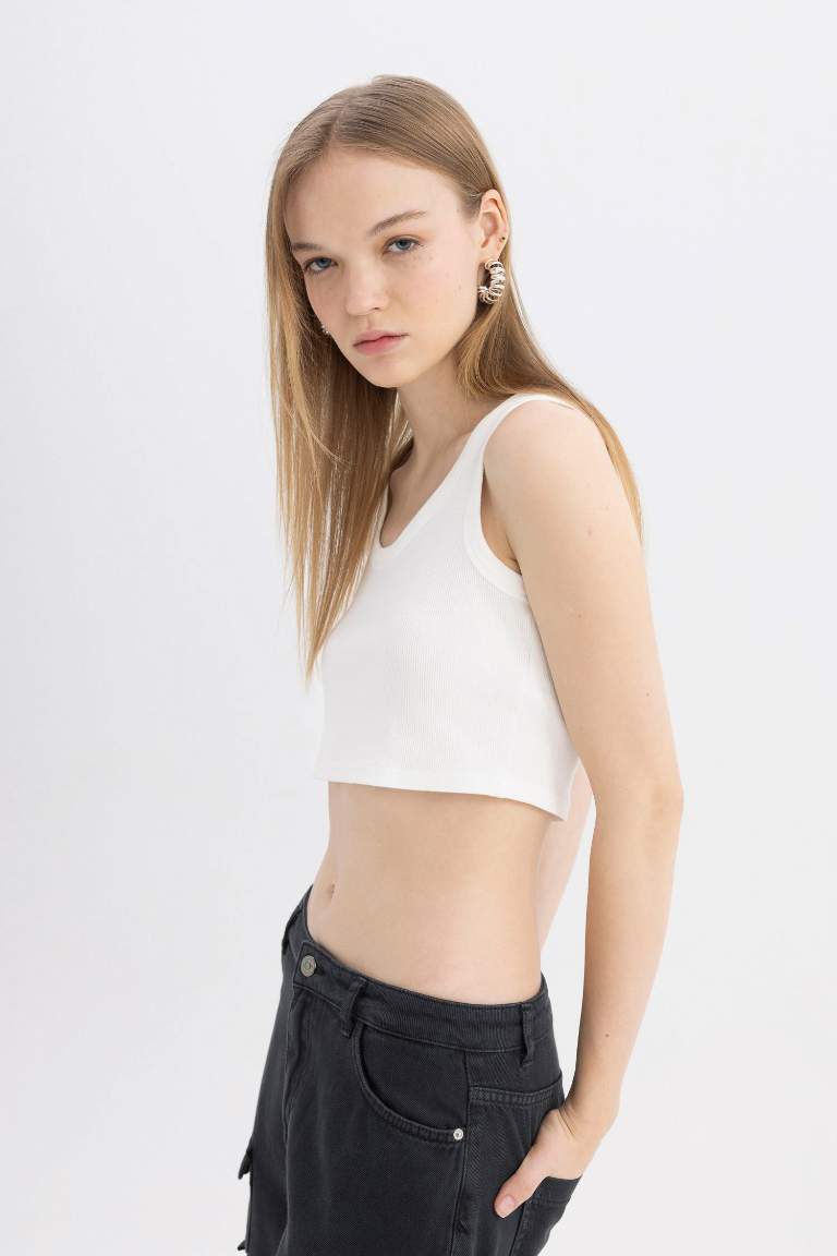 Ribbed Camisole Crop Top