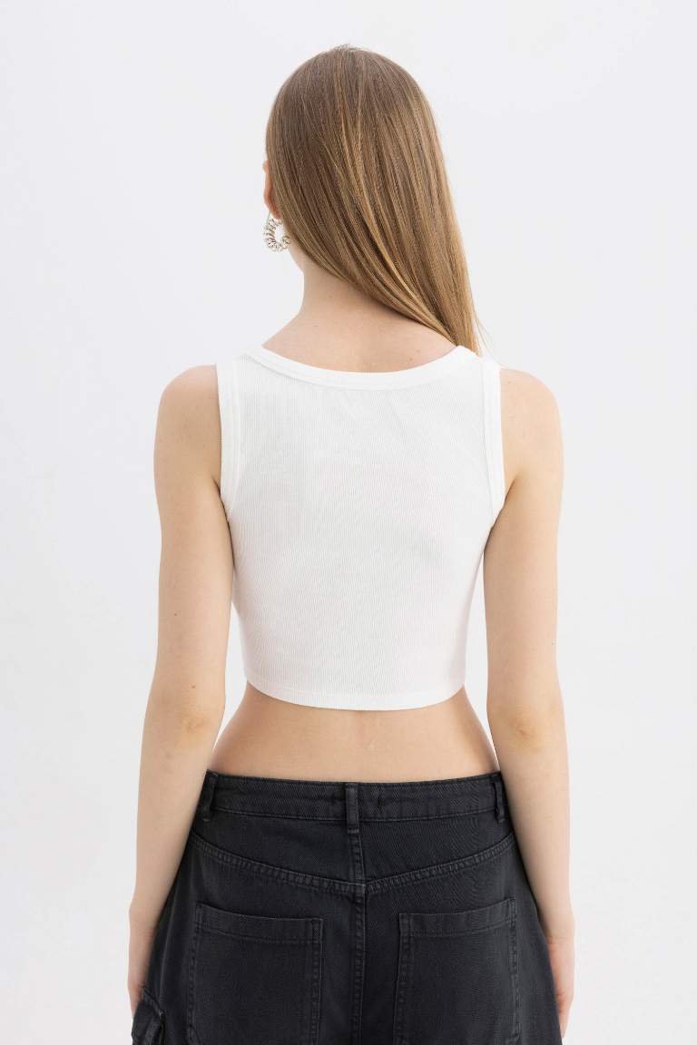 Ribbed Camisole Crop Top