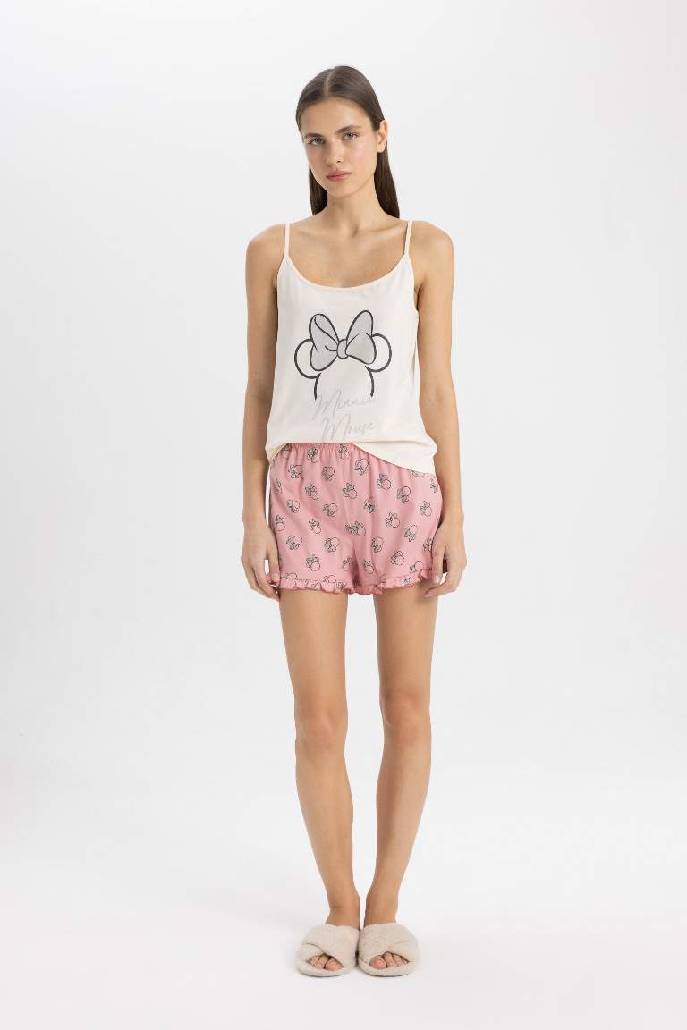 Ensemble de pyjama à bretelles avec short Disney Mickey & Minnie de Fall in Love