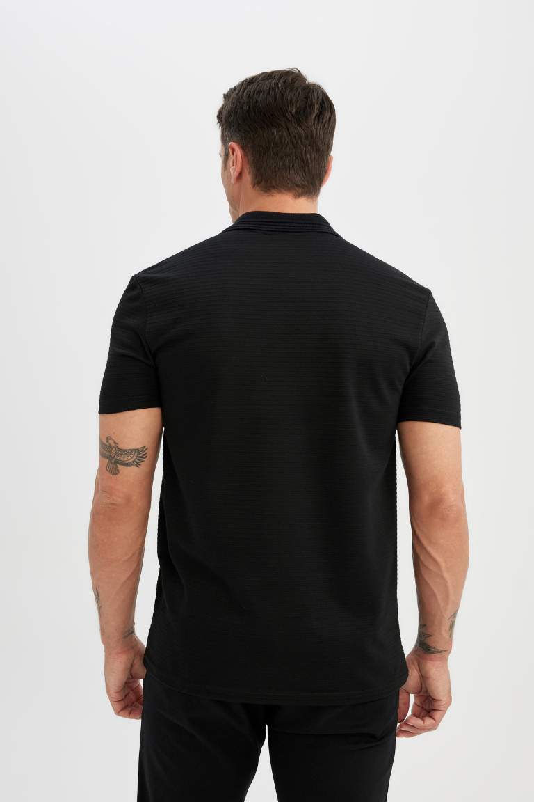 New Regular Fit Polo Collar Polo T-Shirt