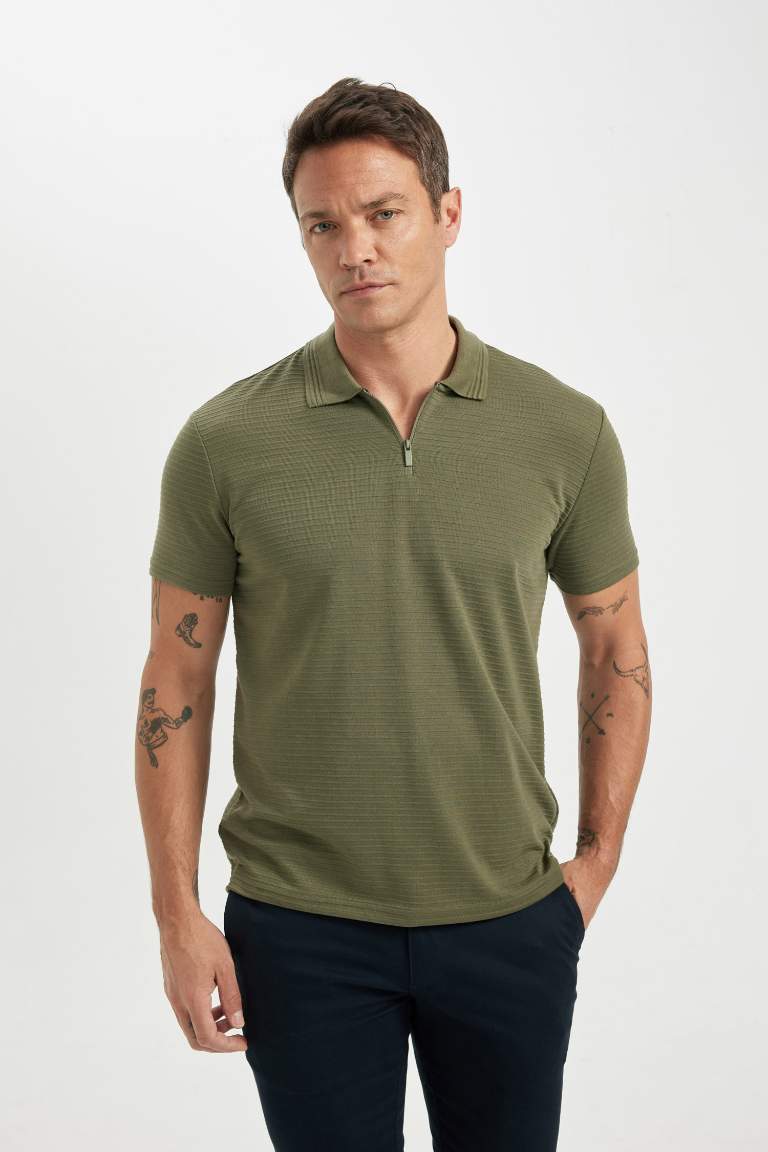 New Regular Fit Polo Collar Polo T-Shirt