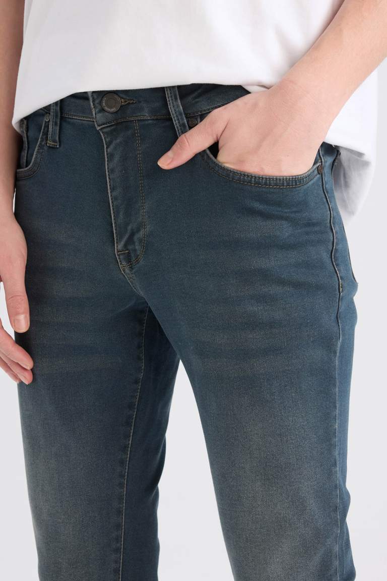 Pedro Slim Fit Dar Kalıp Normal Bel Dar Paça Jean Pantolon