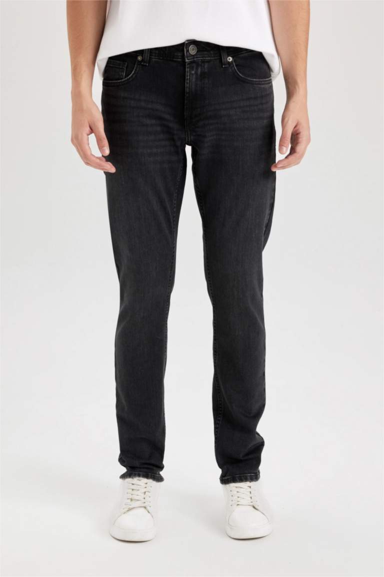 Pedro Slim Fit Dar Kalıp Normal Bel Dar Paça Jean Pantolon