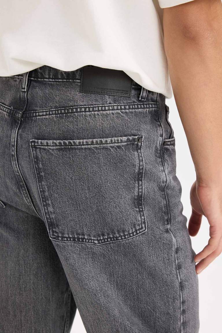 %100 Pamuk Baggy Fit Geniş Kalıp Geniş Paça Jean Pantolon