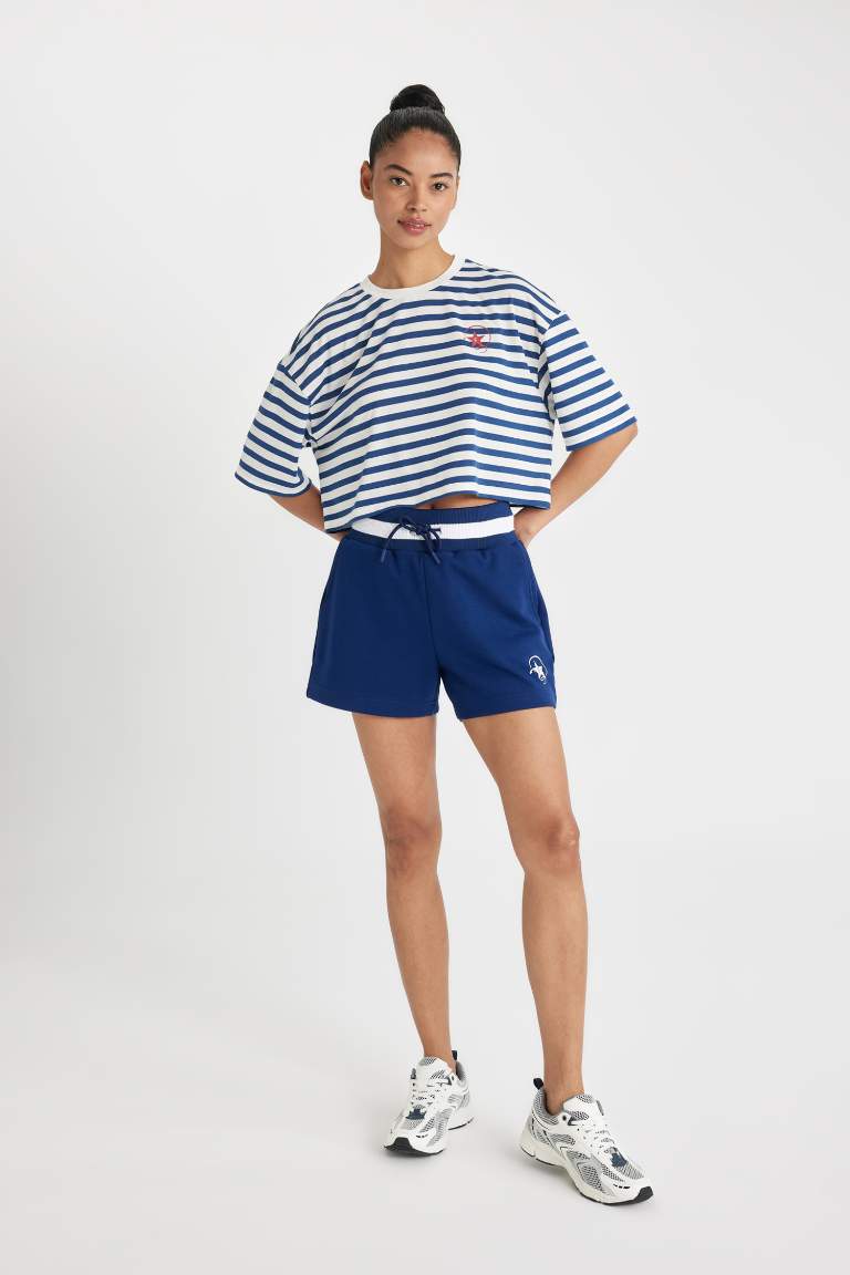 Short de Sport en Tissu épais Coupe Standard imprimé de DeFactoFit