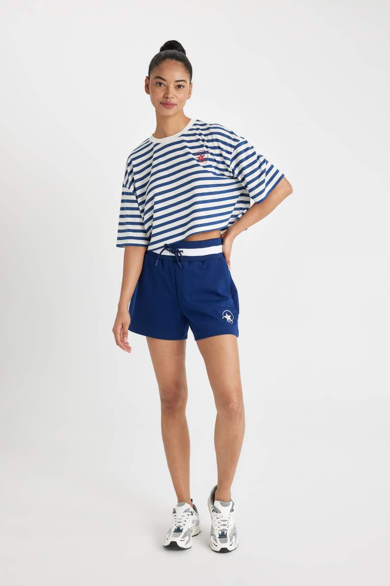 Short de Sport en Tissu épais Coupe Standard imprimé de DeFactoFit