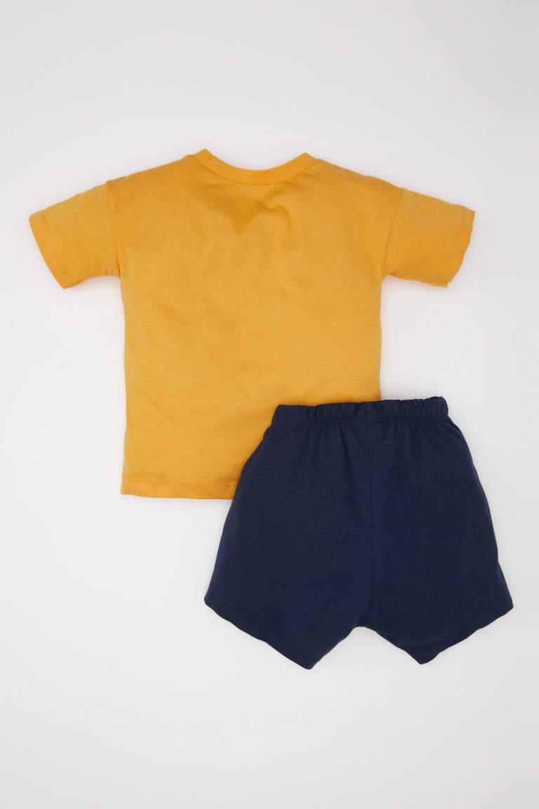 Ensemble de T-shirt à manches courtes avec imprimé Tigre et short pour Bébé garçon