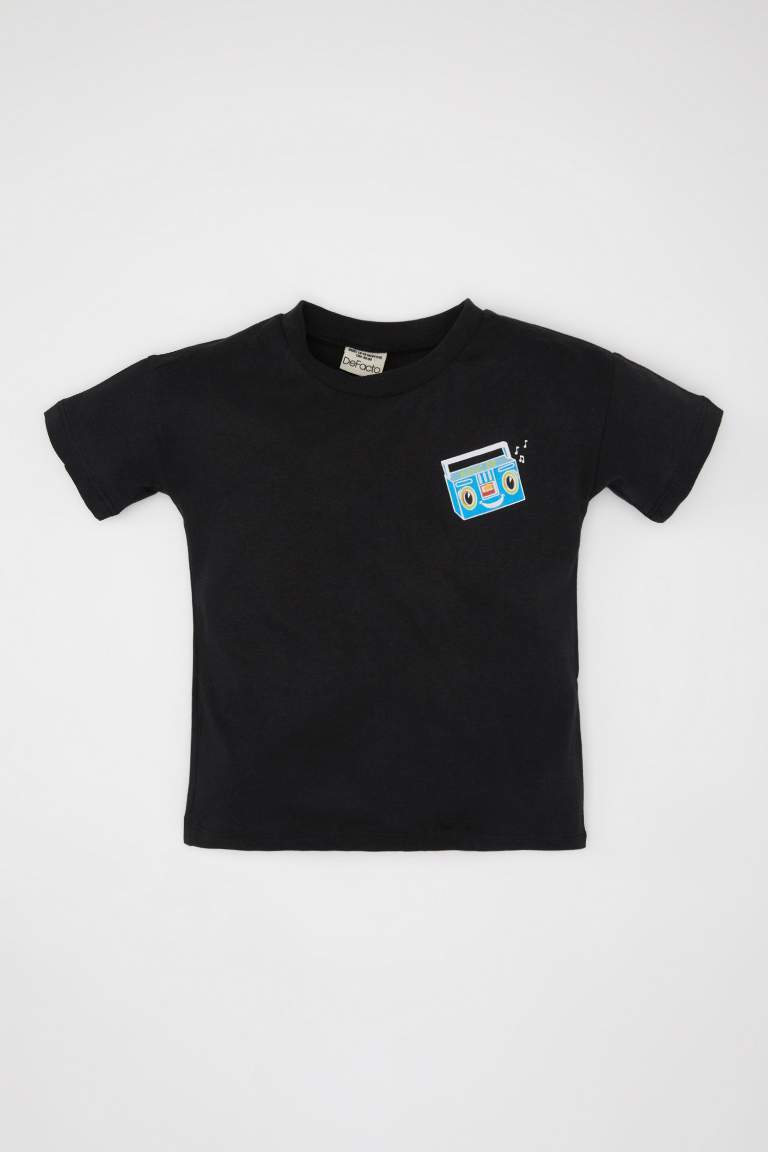 Baby Boy Back Printed Short Sleeve T-Shirt