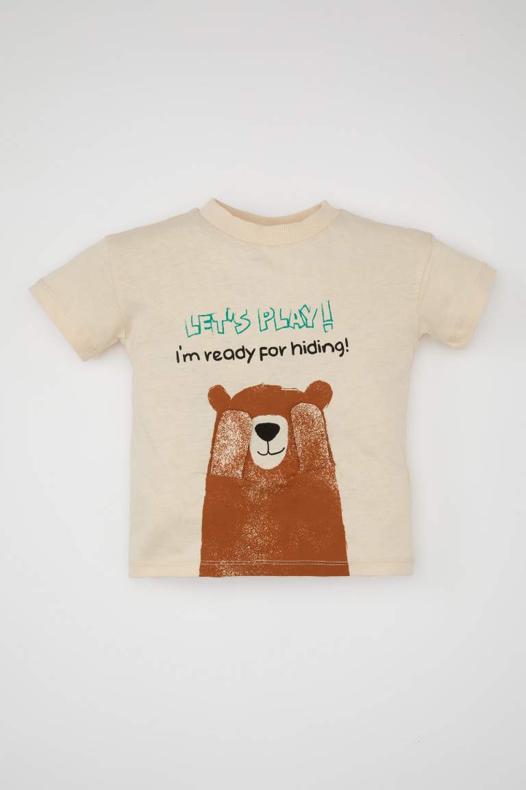 Baby Boy Animal Patterned T-Shirt