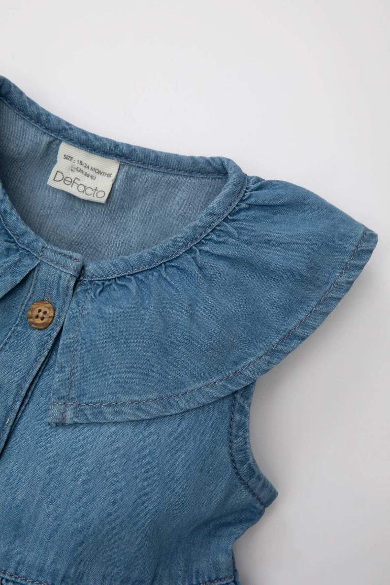 Robe en Jean sans manches pour bébé Fille