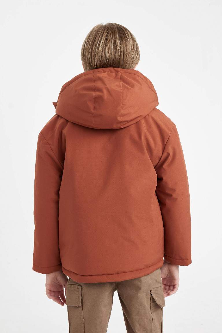 Boy Hooded Water Repellent Puffer Jacket