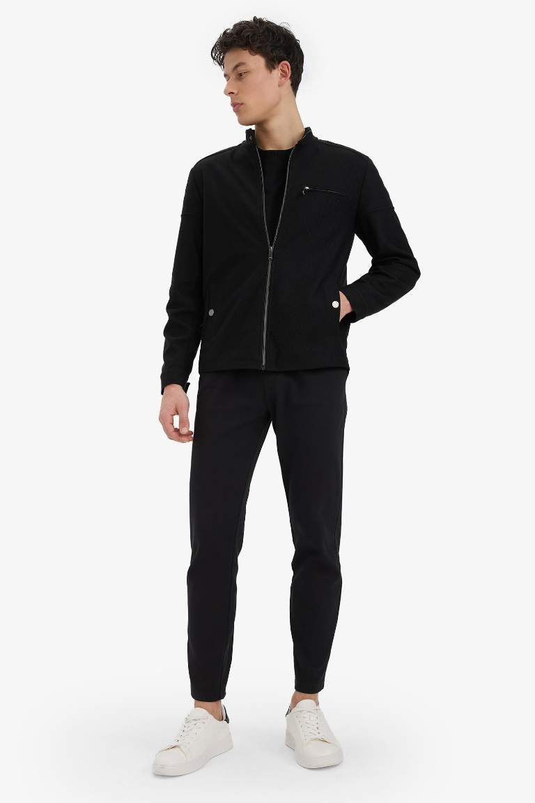 Jogger Pantolon Esnek Basic Düz Beli Bağcıklı Cepli Düz Paça