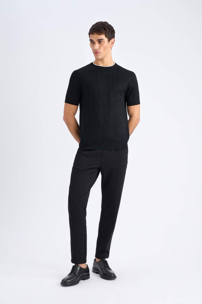 Pocketed Straight Leg Basic Jogger Pants