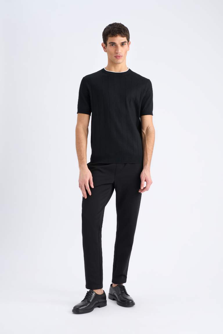 Pocketed Straight Leg Basic Jogger Pants