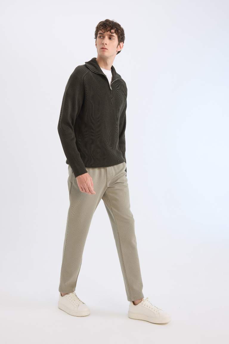 Pocketed Straight Leg Basic Jogger Pants