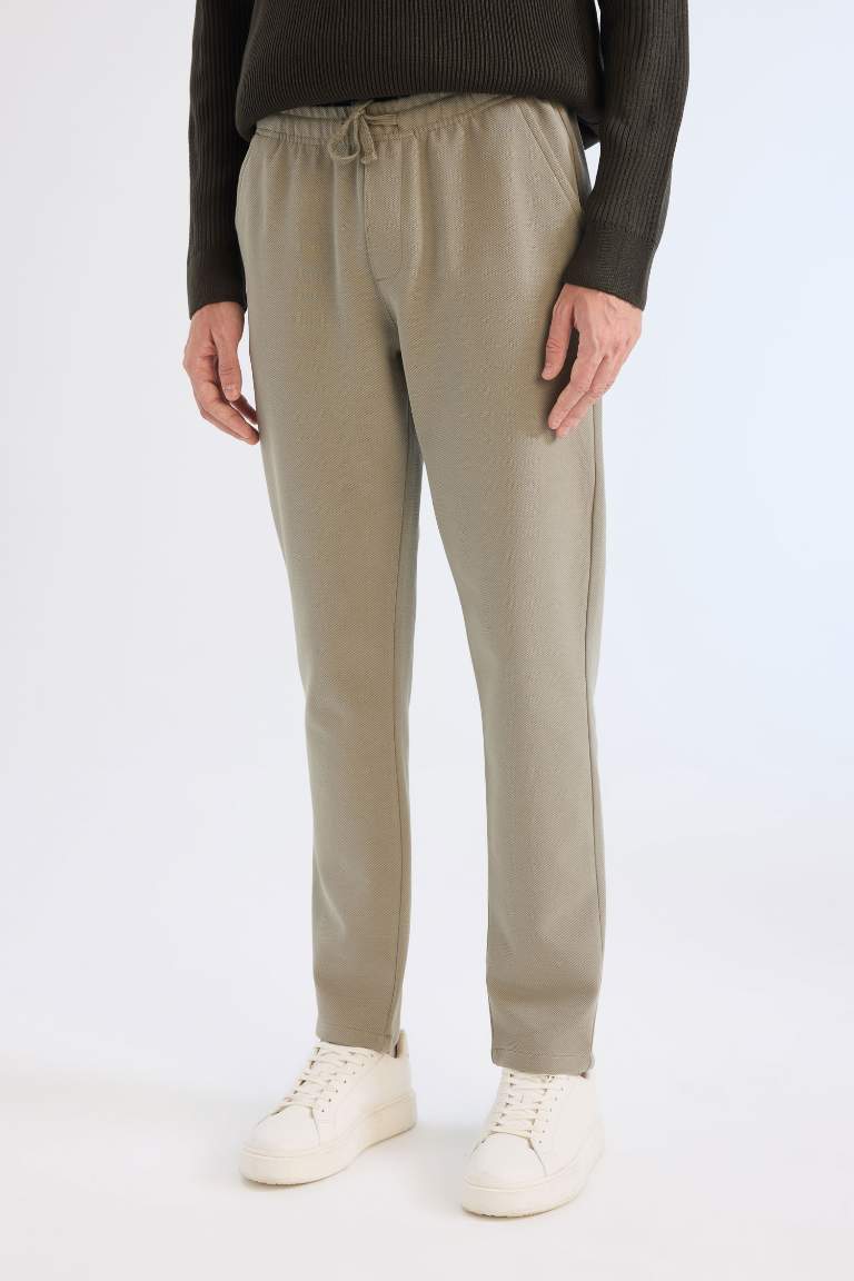 Pocketed Straight Leg Basic Jogger Pants