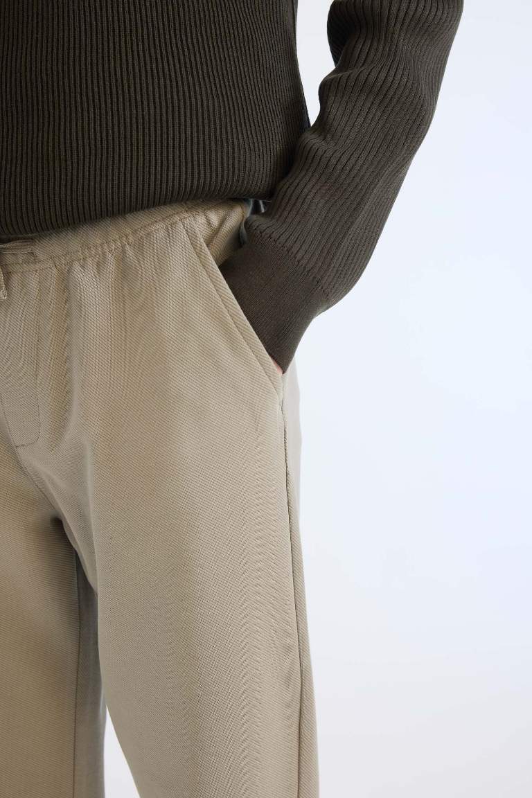 Pocketed Straight Leg Basic Jogger Pants