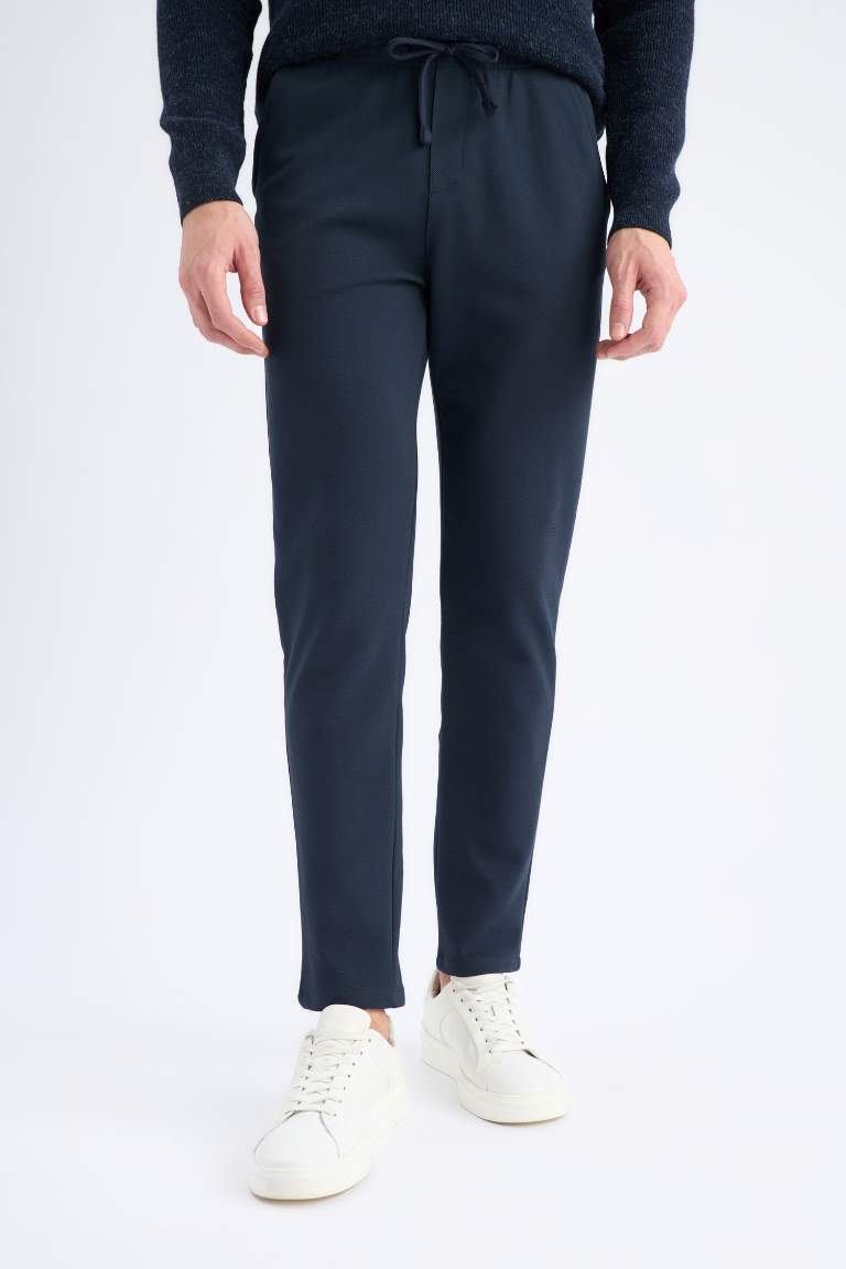 Pocketed Straight Leg Basic Jogger Pants