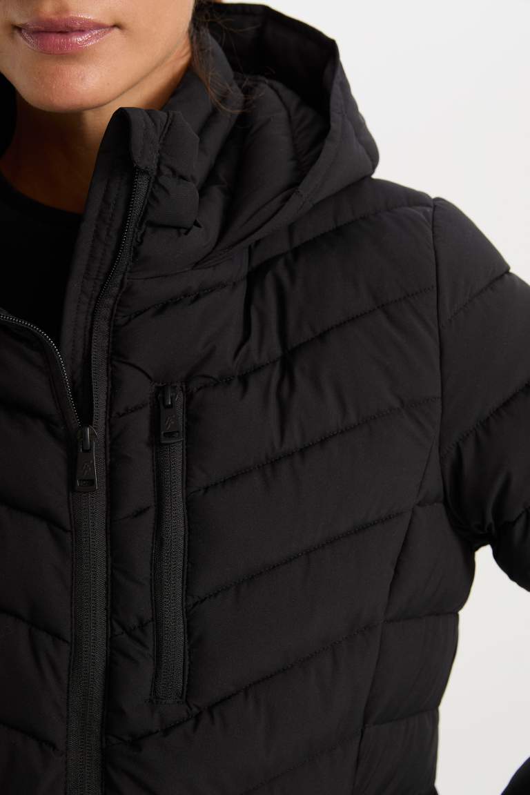 Water Repellent Regular Fit Coat