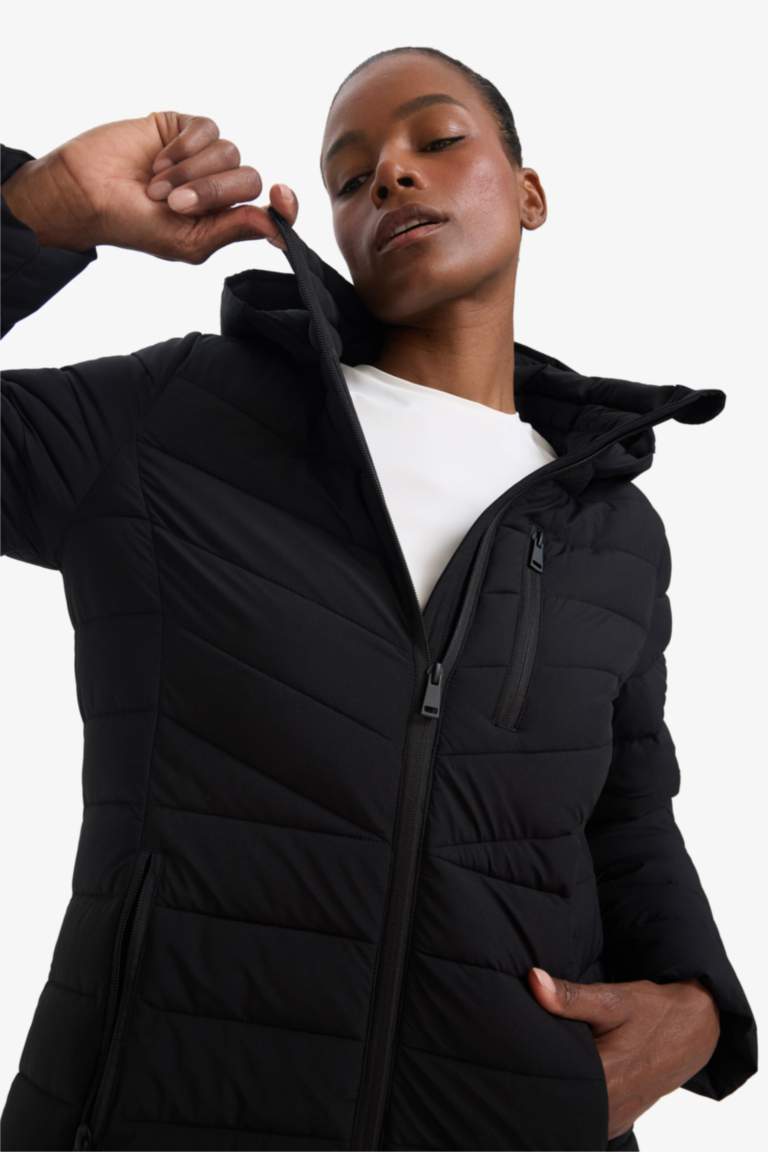 Defactofit водоотталкивающий пуховик с капюшоном и Regular Fit
